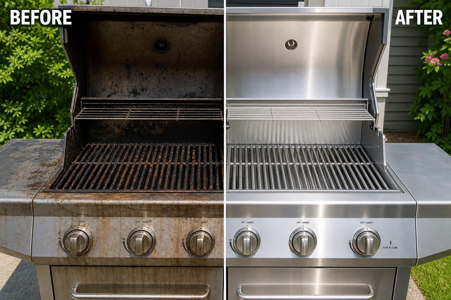 Before & After — Weber Genesis restored in Beach Haven