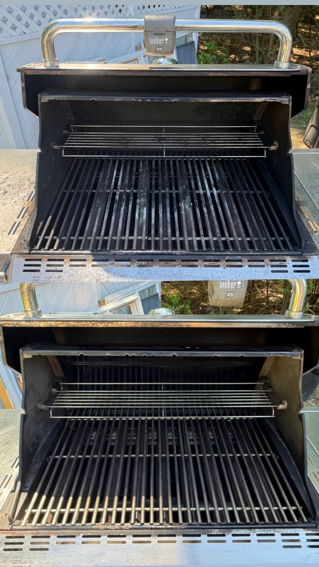 Before & After — Weber Genesis cookbox brought back to new